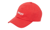 6-Panel Washed Cotton Strapback Hat "Red Line" 912029 465 OAKLEY