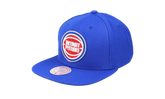 NBA Team Ground 2.0 Snapback Cap "Detroit Pistons - Blue" HHSS3256 DPIYYPPPBLUE