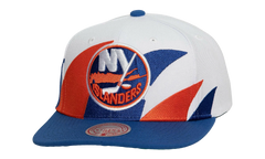 NHL Vintage Sharktooth Snapback Cap "New York Islanders - White" 6HSSSH22088 NYIWHIT