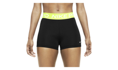 Pro 3" Shorts WMNS "Black / Volt" CZ9857 013