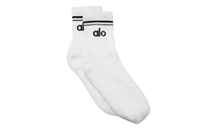 Half-Crew Throwback Sock "White / Black" ALO01