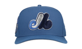 9FIFTY Montreal Expos 1982 All Star Game A Frame Snapback Hat "Indigo" NE167