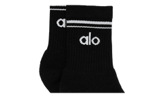 Half-Crew Throwback Sock "Black / White" ALO02