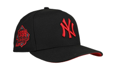 9FIFTY New York Yankees 1999 World Series A Frame Snapback Hat "Black / Red - Visor" NE260
