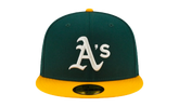 59FIFTY MLB Oakland Athletics Pop Sweat Fitted Hat "Green / Yellow" NE497