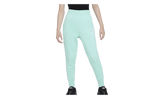 Sportswear Club Fleece Girls' High-waisted Fitted Pants GS "Emerald Rise / Emerald Rise / White" FD2921 349
