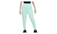 Sportswear Club Fleece Girls' High-waisted Fitted Pants GS "Emerald Rise / Emerald Rise / White" FD2921 349