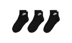 Everyday Essential Ankle Socks (3 Pairs) "White / Black" DX5074 010