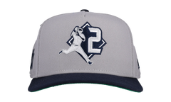 9FIFTY New York Yankees Derek Jeter 2 A Frame Snapback Hat "Grey / Navy" NE281