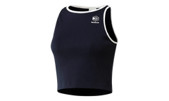 Athletic Casual Ribbed Tank Top WMNS "Navy/White" BK4118