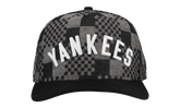 9FIFTY New York Yankees 1951 Checkered A Frame Snapback Hat "Black / Grey (Back Denim)" NE479