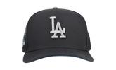 9FIFTY Los Angeles Dodgers A Frame Snapback Hat "Graphite / Ice Blue" NE155
