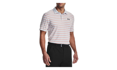 Playoff 3.0 Stripe Polo "Halo Gray / Orange Blast" 1378676 014
