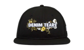 Floral Logo Adjustable Hat "New Era - Black" DT568