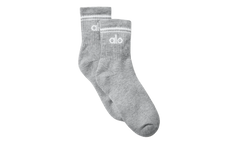Half-Crew Throwback Sock "Grey / White" ALO03