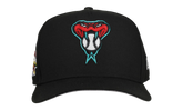 9FIFTY Arizona Diamondbacks 2001 Team Color A Frame Snapback Hat "Black (Grey Brim)" NE465