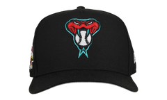 9FIFTY Arizona Diamondbacks 2001 Team Color A Frame Snapback Hat "Black (Grey Brim)" NE465