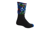Jordan 9 Low Crew Socks "Royal Blue Black" 806411 010