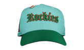 59FIFTY Colorado Rockies Old English Script Fitted Hat "Teal / Green" NE104