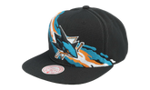 NHL Vintage Paintbrush Snapback Cap "San Jose Sharks - Black" 6HSSSH22087 SJSBLCK