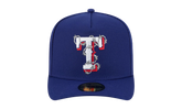 59FIFTY Texas Rangers Fence A-Frame Fitted Hat "Blue" 60693493