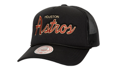 MLB Cooperstown Script Trucker Cap "Houston Astros - Black" HT8216 HASBLCK