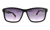 Rectangle Sunglasses "Shiny Black" L705S-001