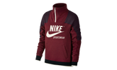 Sportswear Archive Half Zip Pullover Hoodie WMNS "Burgundy / Black" 855701 677