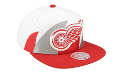 NHL Vintage Sharktooth Snapback Cap "Detroit Red Wings - White" 6HSSSH22088 DRWWHIT