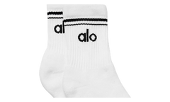 Half-Crew Throwback Sock "White / Black" ALO01