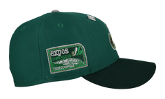 59FIFTY Montreal Expos Olympic Stadium Metallic Fitted Hat "Green" NE418