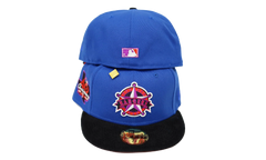 59FIFTY Texas Rangers 40th Anniversary Fitted Hat "Blue / Black - Corduroy Visor" NE397