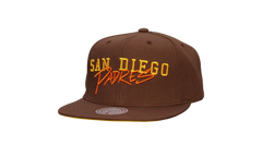 MLB Cooperstown Team Tagged Snapback Cap "San Diego Padres - Brown" HHSS7504 SDPYYPPPBROW