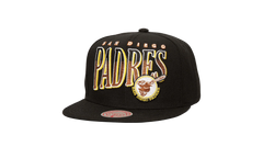 MLB Cooperstown Line Work Snapback Cap "San Diego Padres - Black" HS8528 SDPBLCK