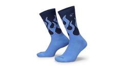 Everyday Plus Cushioned Crew Socks "Blue Flames - (1 Pair)" IB2285 410