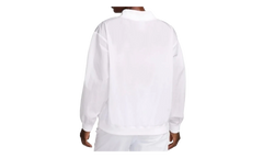 Sportswear Essential Loose UV Woven Long-Sleeve V-Neck WMNS "White" FV7649 100