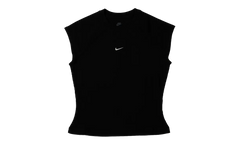 NSW Chill Knit Tight SS Ribbed Top WMNS "Black" IF0242 010