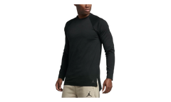 Jordan 23 Lux Raglan Long Sleeve Tee Shirt "Black" 834543 010
