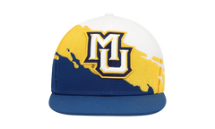 NCAA Paintbrush Snapback Cap "Marquette Golden Eagles - White / Navy" HHSS3302 MAUYYPPPWHNV