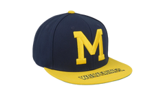 NCAA Logo Bill Snapback Cap "Michigan Wolverines - Navy / Yellow" HHSS4533 UMIYYPPPNYYW
