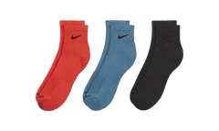Everyday Plus Cushioned Training Ankle Socks (3 Pairs) "Multicolor" SX6890 912