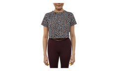 JDI Anniversary AOP Crop Top WMNS "Black / White - Orange" AQ0249 010