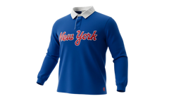 EE RUGBY CORE POLO "NEW YORK - Blue/ Orange" EE742