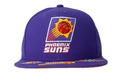 NBA Hardwood Classics Front Face Snapback Cap "Phoenix Suns - Purple" 6HSSMM21130 PSUPURP