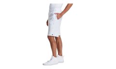 C-Life Reverse Weave Paint Splatter Shorts "White" 825977 AZ0C