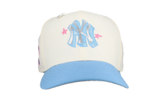 59FIFTY New York Yankees 1960 All Star Game Two Tone Star Fitted Hat "White / Sky Blue / Pink" NE233