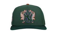 9FIFTY New York Yankees 1999 World Series Flames A Frame Snapback Hat "Green / Copper Flames" NE250