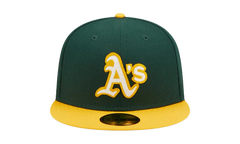 59FIFTY Oakland Athletics Letterman Fitted Hat "Green / Yellow" 60296438