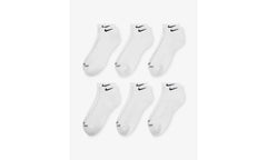 Everyday Plus Cushioned Training Low Socks (6 Pairs) "White" SX7042 100