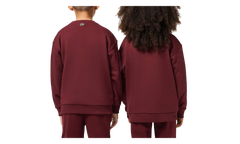 Signature Print Fleece Sweatshirt GS "Bordeaux" SJ1231 YUP